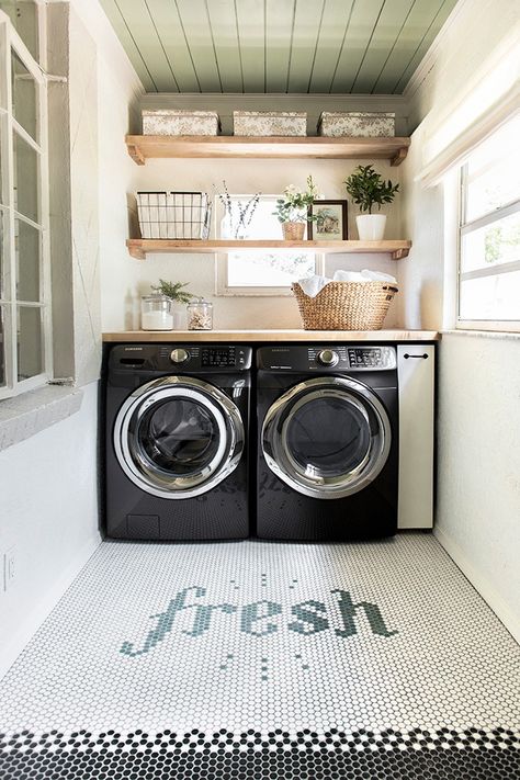 Budget-Friendly Small Laundry Room Ideas and Inspiration | Hunker Budget Laundry Room Makeover, Small Laundry Room Ideas, Laundry Makeover, Laundry Room Hacks, Diy Laundry Detergent, Basement Laundry Room, Basement Laundry, Laundry Room Ideas, Mud Room Storage