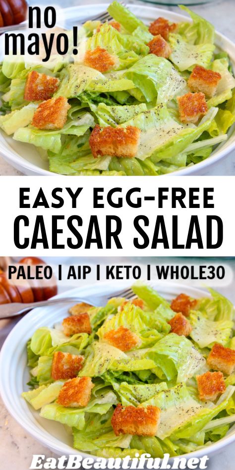 Aip Salads, Aip Keto, Homemade Caesar Dressing, Primal Living, Homemade Caesar, Eat Beautiful, Warm Meals, 30 Diet, Beautiful Recipes