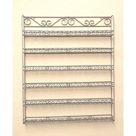 Pana Professional Wall-Mounted Sturdy Metal Frame Nail Polish Rack Display Organizer (Holds Up to 100 Bottles) (Silver) *** Check this awesome product by going to the link at the image. (This is an affiliate link) #ToolsAccessories Home Spas, Nail Rack, Essential Oil Rack, Nail Polish Holder, Nail Polish Rack, White Manicure, Fingernail Designs, Nail Polish Organizer, Silver Walls