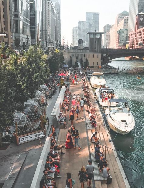 Travel Riverfront Landscape, Riverside City, Water Architecture, Chicago L, Urban Design Architecture, Visit Chicago, Riverside Park, Chicago Usa, Park Playground