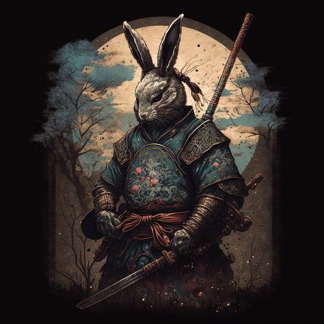 Bunny Warrior, Rabbit Warrior, Dnd Races, Dnd Art, Minions Funny, Dnd Characters, Character Portraits, Back Tattoo, Mammals