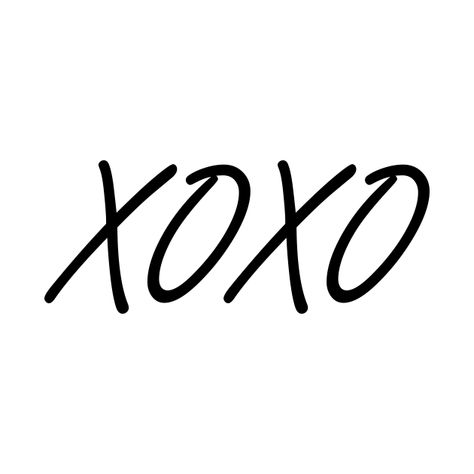 Xo Tattoo Design, Xoxo Tattoo Fonts, Xoxo Aesthetic, Xoxo Tiny Tattoo, Xoxo Tattoo, Xoxo Design, Xoxo Poster, Valentine Notes, Small Pretty Tattoos