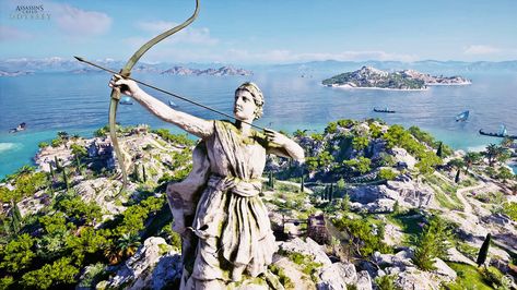 Assasins Creed Odyssey wallpaper 1080p Ac Odyssey Concept Art, Assassin's Creed Odyssey Wallpaper, Ac Origins, Ac Odyssey, Assassins Creed Artwork, Assassin's Creed Odyssey, Greek Pantheon, Daughter Of Zeus, Nintendo Wii U