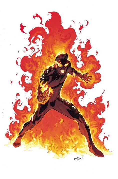 David Marquez, Super Powers Art, Human Torch, Superhero Design, Arte Fantasy, Magic Art, Superhero Art, Drawing Poses, Drawing Reference Poses