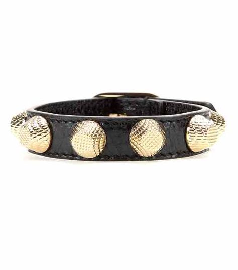 Black Leather Jewelry, Balenciaga Jewelry, Balenciaga Bracelet, Kohls Jewelry, Outfit Tips, Bracelets Black, Black Bangle, Balenciaga Leather, Leather Bangle