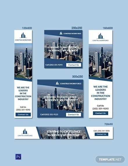 FREE Architecture Ad Banner Template - PSD | Illustrator | Template.net Architecture Banner Design, Architecture Banner, Corporate Banner, Real Estate Banner, Hotel Ads, Banner Design Layout, Ad Banner, Presentation Design Layout, Best Banner