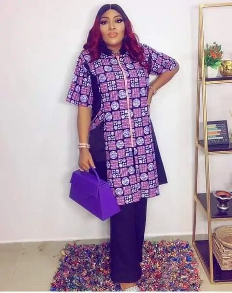 Boubou Top And Trouser, Adire Top And Trouser, Agbada Women, Dr Moreau, Corporate Attire Women, Simple Dress Styles, Lace Dress Classy, Kitenge Designs, African Attire Dresses