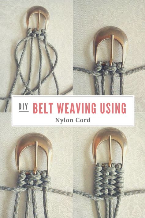 Belt Weaving, Parachute Cord Crafts, Paracord Belt, Diy Belt, Cords Crafts, Diy Belts, Inkle Loom, Paracord Projects, Macrame Knots