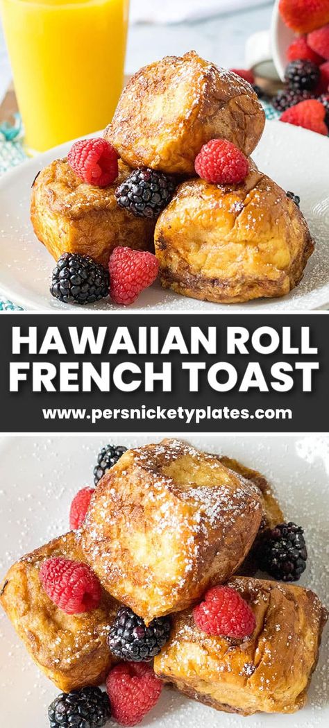 Kings Hawaiian French Toast Churro, French Toast Recipe Hawaiian Bread, French Toast Kings Hawaiian Rolls, Hawaiian Roll French Toast Air Fryer, Hawaiian Bun French Toast, Breakfast Ideas Hawaiian Rolls, French Toast Recipe Hawaiian Rolls, French Toast Bites Hawaiian Rolls, Hawain Roll French Toast