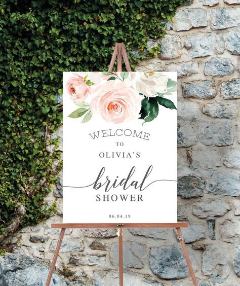 Bridal Brunch Decorations, Wedding Shower Signs, Brunch Decor, Wedding Signs Diy, Bridal Shower Flowers, Baby Shower Brunch, Bridal Shower Brunch, Bridal Shower Welcome Sign, Bridal Shower Signs