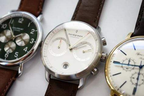 Whether you're looking for a beater tool watch or an upscale Swiss masterpiece, these five best chronograph watches under $500 are bound to turn heads. Mens Watches Minimalist, Classy Lifestyle, Smart Casual Wardrobe, Simple Watches, Cool Mens Haircuts, Field Watches, Minimalist Watch, Chronograph Watch Men, Tactical Boots