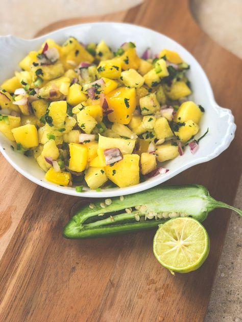 Pineapple Mango Relish Mango Relish Recipe, Pineapple Relish, Pineapple Haberno Sauce, Pineapple Relish Recipe, Pineapple Mango Salsa Canning Recipe, Mango Pineapple Jam, Mango Pineapple Hot Sauce Recipe, Pineapple Mango Habanero Jam, Flavor Flav