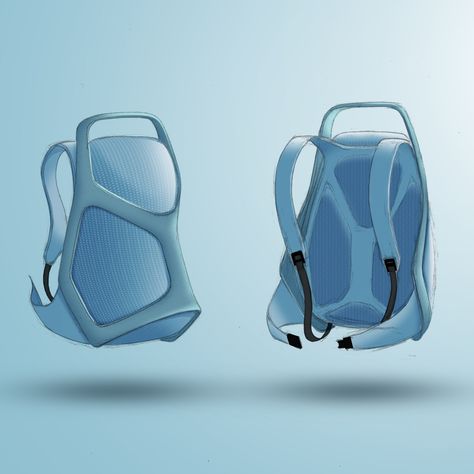 Gravity Sketch + KeyShot Backpack Design Challenge [Winner & Finalists] Backpack Design, Lightweight Backpack, Vr Headset, Design Challenge, Mesh Material, Designer Backpacks, Design Challenges, Presentation Design, Design Process