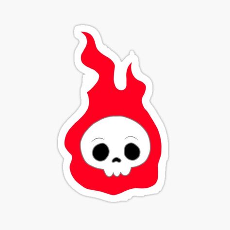 kreature56 Shop | Redbubble Edgy Stickers, Skull With Flames, Phone Cover Stickers, Cover Stickers, Red Bubble, A Skull, Sticker Collection, Phone Cover, Independent Artist