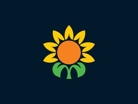 Sun Flower Logo Design, Sunflower Logo Design Ideas, Sunflower Logo Design, Sunflower Graphic Design, Sunflower Icon, Sunflower Logo, Sunflower Vector, Home Decor Tips And Tricks, How To Make Sunflower