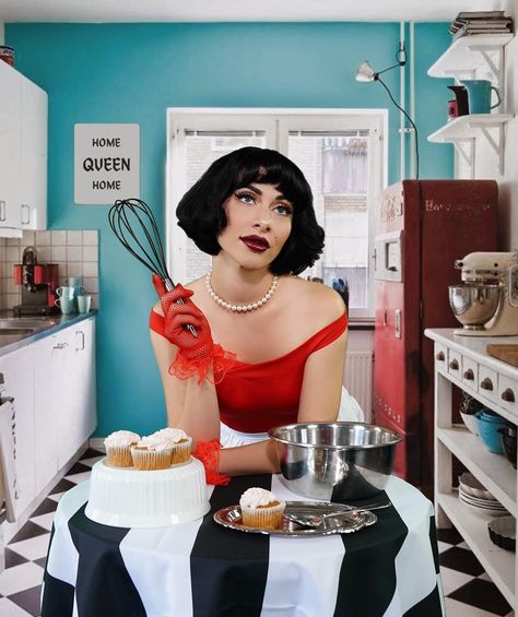 Qveen Herby, Pin Up Girl Vintage, Vintage Baking, Photoshoot Concept, One 1, Photoshoot Inspiration, Cool Names, Retail Therapy, Up Girl