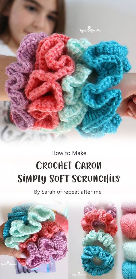 Crochet Items To Make And Sell, Free Scrunchie Pattern, Easy Crochet Scrunchie Pattern, Free Crochet Patterns For Hair Scrunchies, Beginner Crochet Scrunchie, Crochet Hair Bobble, Crochet Projects For Best Friend, Free Crochet Hair Scrunchie Pattern, Crochet Pattern Scrunchie