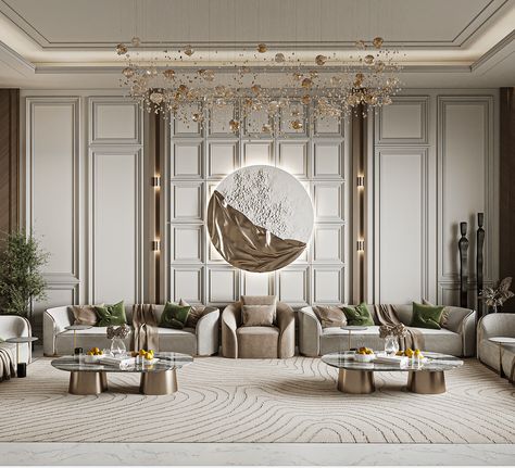 Neo Classic Ceiling Design, Neoclassic Majlis, Luxury Majlis Design, Living Room Neoclassic, Neo Classical Living Room, Classic Wall Design, Luxury Majlis, Classic Ceiling Design, Classical Living Room