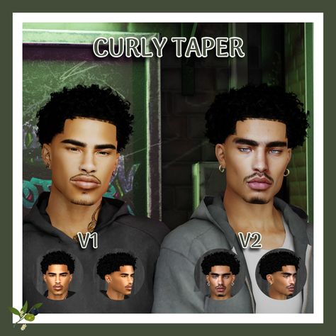 CURLY TAPER | Patreon Ts4 Cc Curly Hair Male Alpha, Sims 4 Maxis Hair Male, Cc For Male Sims 4, Sims Black Male Hair, Sims4 Cc Male Hair Alpha, Free Sims 4 Hair Cc, Sims 4 Men Hair Alpha, Alpha Hair Cc Sims 4 Male, Sims 4 Alpha Cc Accessories