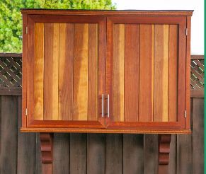 How to Protect Your TV From the Outdoor Elements - DIY Backyard Outdoor Tv Screen, Tv Cabinet Diy, Rustic Wardrobe, Outdoor Television, Patio Tv, Door Building, Cabinet Building, Outdoor Tv Enclosure, Outdoor Tv Cabinet