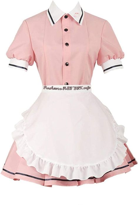 Bakery Uniform Ideas Woman, Maid Uniform Aesthetic, Japanese Cafe Uniform, Cute Baker Outfit, Chef Outfit Aesthetic, Maid Dress Reference, Cafe Uniform Aesthetic, Cute Chef Outfit, Maid Cafe Uniform