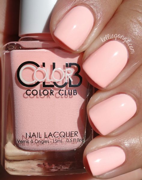 Color Club Hot-Hot-Hot Pants // kelliegonzo.com Coral Nail Art, Peach Colored Nails, Coral Nail, Color Club Nail Polish, Coral Nail Polish, Peach Nails, Coral Nails, Hair Color Pastel, Color Club