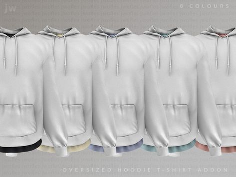 The Sims Resource - Oversized Hoodie Oversize Tshirt, Shirt Tucked In, Tshirt Men, Sims 4 Clothing, Sims 4 Cc, Oversized Hoodie, The Sims Resource, Sims 4 Mods, Workout Hoodie