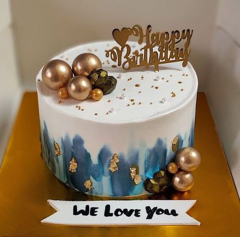 (1) Facebook Husband Birthday Cake Design, 500gm Cake Design, Cake Design For Men Birthday, Simple Birthday Cake For Husband, Cake Design For Dad Birthday, Husband Cake Design, Cake Design For Husband Birthday, Normal Cake Design, Husband Cake Birthday