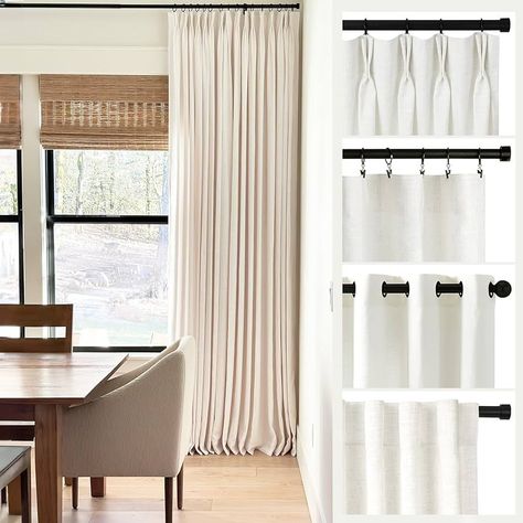 Amber Lewis x Loloi Honora Grey / … curated on LTK Sliding Glass Door Curtains Kitchen, Best Living Room Curtains, Sliding Door Curtains Kitchen, Shades On Sliding Glass Doors, Shades With Curtains Living Room, Sliding Door Treatments, Slide Door Curtains Ideas, Curtains On Sliding Glass Door, Large Sliding Door Window Treatments