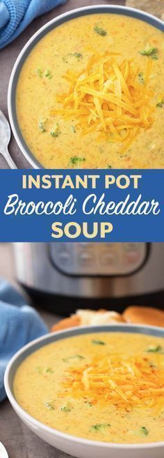 Instant Pot Broccoli Cheddar Soup is thick and cheesy with the right amount of broccoli. This pressure cooker broccoli cheddar soup is so delicious, you might need to make a double batch! simplyhappyfoodie.com #instantpotrecipes #instantpotsoup #instantpotbroccolicheddar #pressurecookerbroccolicheddarsoup Keto Broccoli Cheese Soup Instant Pot, Instant Pot Broccoli Cheddar Soup, Instant Pot Broccoli, Cheddar Soup Recipe, Broccoli Cheddar Soup Recipe, Soup Instant Pot, Electric Pressure Cooker Recipes, Instant Pot Soup Recipes, Broccoli Soup