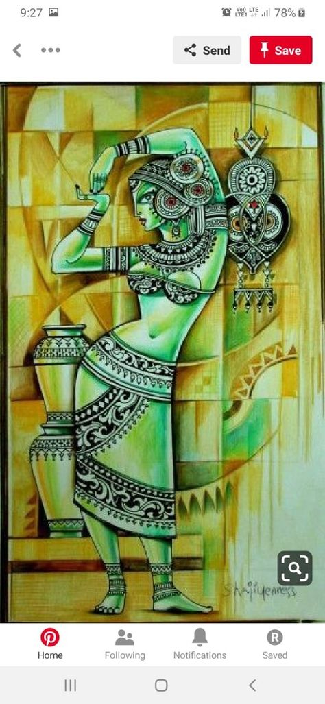 Thooli Art, Painting Woman Face, Kalamkari Painting, Painting Woman, Madhubani Art, Indian Folk Art, Madhubani Painting, Modern Art Paintings, Indian Paintings