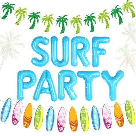 PRICES MAY VARY. 1x surf party letter balloons, 2 x Surf beach banner JeVenis Surf Up Party Decoration Surf Up Party Supplies Backdrop The Big One Surf Birthday Baby On Board Backdrop for Summer Beach Baby Shower Birthday Party The Big One Surf Birthday, Beach Banner, Decoration Surf, Board Backdrop, Surf Birthday, Beach Baby Showers, Surf Party, Surfer Dude, Baby On Board