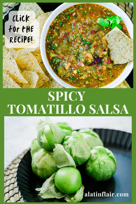 Salsas Recipes, Tomatillos Salsa, Spicy Salsa Recipe, Smoky Chili, Smoked Salsa, Savory Recipe, Salsa Recipes, Seasoning Blends, Tomatillo Salsa