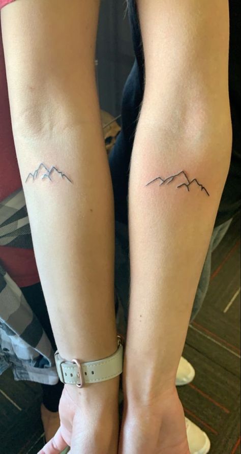 Small Mountain Tattoo in 2022 | Mountain tattoo, Moutain tattoos, Discreet tattoos Tattoo Ideas For Adventure, Rocky Mountain Tattoo Simple, Female Forearm Tattoo Ideas Simple, Mountain Nails Simple, Simple Mountain Tattoos For Women, Velaris Mountains Tattoo, Naturalistic Tattoos, Fineline Mountain Tattoo, Everest Tattoo