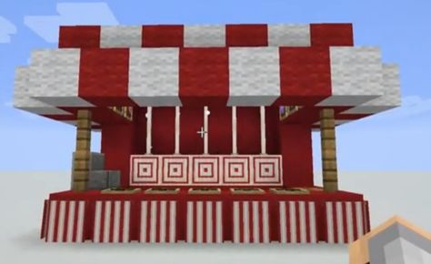 Festival, building, prize, game, crossbow Minecraft Ticket Booth Ideas, Carnival Games Minecraft, Amusement Park In Minecraft, Minecraft Festival Ideas, Minecraft Merry Go Round, Minecraft Carnival Game, Food Stall Minecraft, Fair Minecraft Builds, Amusment Parks Minecraft