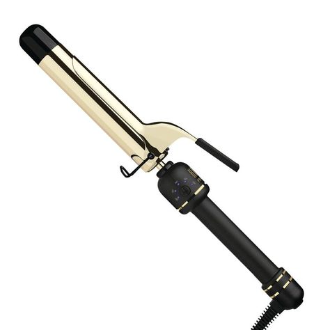 What is it? Introducing the NEW 24K Gold Extended Barrel Curling Iron. Our iconic irons, but with new features for an even better styling experience.   FASTER + EASIER STYLING The extended barrel makes it easier to curl hair with more room to wrap hair around the barrel evenly, helping every strand to be heated on the first pass – less time and damage  FOR ALL HAIR LENGTHS A longer styling surface provides more room to curl than most traditional irons. Great for longer hair, and for those harder-to-reach, back-of-head sections  MORE PRECISION + CONTROL A NEW Temperature Control Button w/ 5 Digital Heat Settings 280°F, 330°F, 380°F, 430°F, 450°F that cover all hair   What makes it special? LED Light will blink during initial heat up Extended barrel length of 150mm Temperature Memory Recall 2inch Curling Iron Curls, Big Barrel Curling Iron, Large Barrel Curling Iron, Curly Iron, Wand Curling Iron, Hair Irons, Hair Items, Gift Wishlist, Barrel Curling Iron