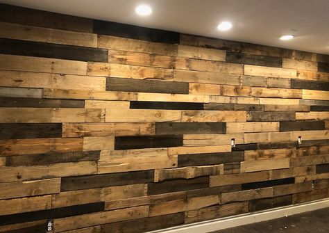 Pallet Wood Walls, Reclaimed Wood Furniture Diy, Pallet Wood Wall, Wall Boards, Church Stage Design Ideas, Diy Pallet Wall, Living Room Wall Designs, Pallet Walls, Stage Design Ideas