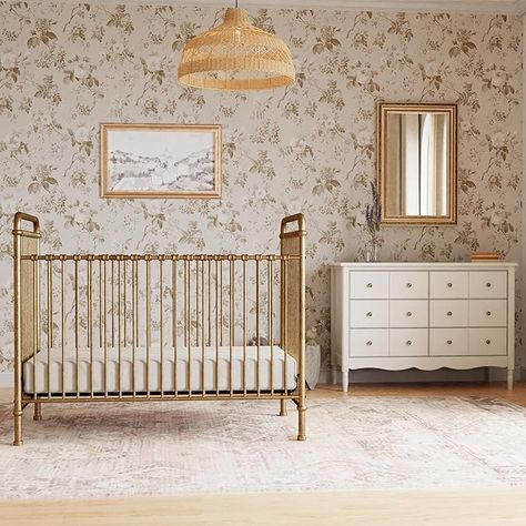 Color	Vintage Gold
Brand	NAMESAKE
Target Audience	unisex-baby
Product Dimensions	55.04"L x 29.61"W x 43.9"H
Special Feature	Convertible, Adjustable Gold Crib, Iron Crib, Metal Crib, Crib Nursery, Nursery Changing Table, Baby Cribs Convertible, Classic Nursery, Playroom Storage, Adjustable Mattress