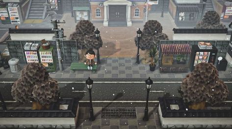 Japanese Entrance, Japanese Neighborhood, Horizon City, Animal Crossing Pc, Urban Island, Japanese Town, Japanese Village, City Island, Animal Crossing Guide