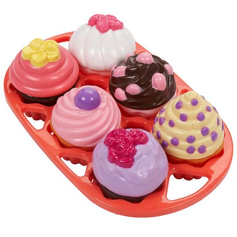 Just Like Home Mix 'N' Match Cupcakes - Toys R Us - Toys "R" Us Cupcake Toy, Barbie Doll Set, Toddler Girl Gifts, Kids Room Furniture, Toy Food, Food Clothes, Dessert Buffet, Babies R Us, Fun Crochet Projects