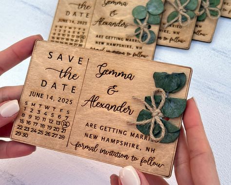 Eucalyptus Save the Date Magnet Wooden Calendar - Wedding Save the Dates - 100% Birch Wooden https://etsy.me/3p72KRi #eucalyptus #wedding #rustic #savethedatemagnet #savethedatecards #savethedate #destinationwedding Magnet Calendar, Wooden Wedding Invitations, Rustic Wedding Save The Dates, Floral Magnets, Wedding Magnets, Wood Wedding Invitations, Rustic Save The Dates, Wedding Magnet, Floral Save The Dates