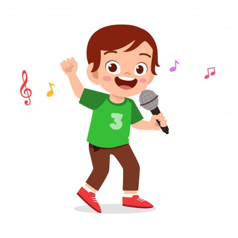 Happy cute kid boy sing a song Premium V... | Premium Vector #Freepik #vector #music Sing Cartoon, School Readiness Activities, Sing Animation, Singing Drawing, Sing A Song, Kids Singing, Music Cartoon, My Hobbies, Baby Boy Scrapbook