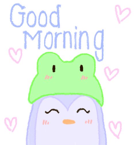 Noteit, penguin, drawing, iPhone, widget, morning, noteitispo, inspo Good Morning For Him Cute, Good Morning Doodles, Goodmorning Cute Images Aesthetic, Good Morning Reaction Pic, Good Morning Kawaii, Good Morning Emoji, Good Morning Cutie, Good Morning Cute, Cute Morning