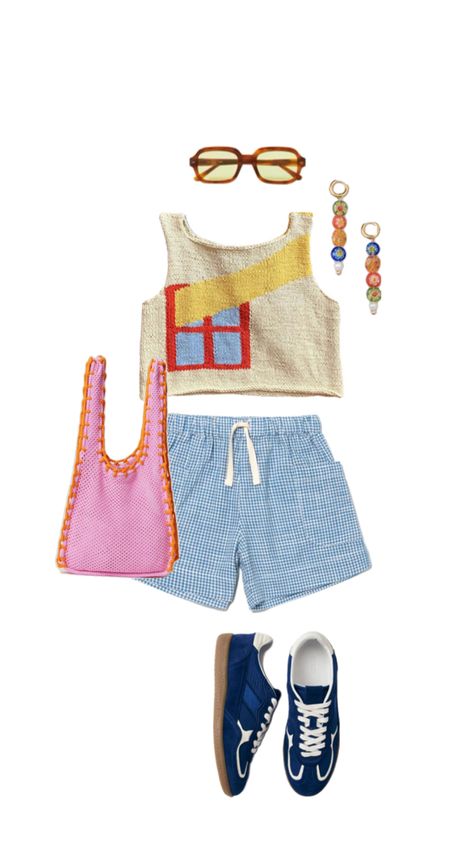 Summer eclectic eccentric colorful outfit inspiration Eccentric Style, Colorful Outfit, Really Cute Outfits, Colourful Outfits, Fitness Inspo, Trendy Outfits, Outfit Inspirations, Summer Outfits, Summer Fashion