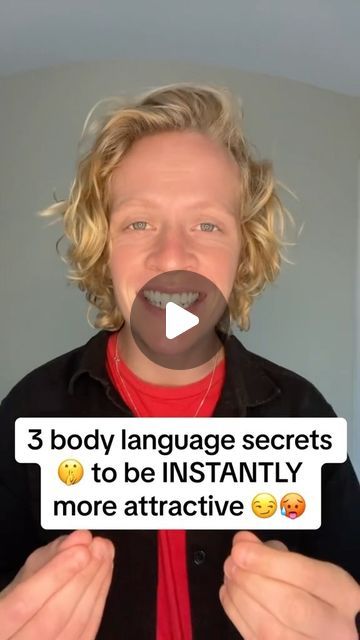 Grayson | MPhil, Public Health on Instagram: "3 body language secrets to be instantly more attractive to any person!

#attractive #attract #charisma #bodylanguage #psychology" Signs Of Attraction Body Language, How To Read People Body Language, How To Be More Attractive, Body Language Psychology, Signs Of Attraction, Shy Person, Reading Body Language, Physcology Facts, How To Read People