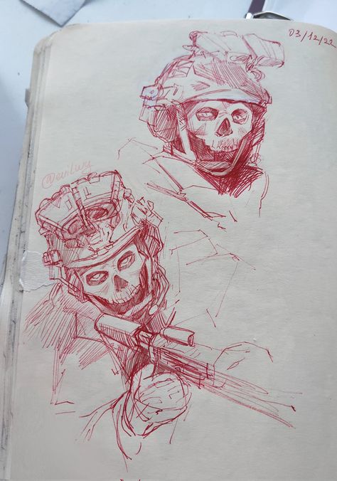 Ghost Drawing Mw2, Ghost Cod Drawing Reference, Ghost Call Of Duty Sketch, Cod Ghost Sketch, Ghost Mw2 Drawing, Cod Drawing Call Of Duty, Simon Ghost Riley Sketch, Mw2 Drawing, Ghost Art Cod