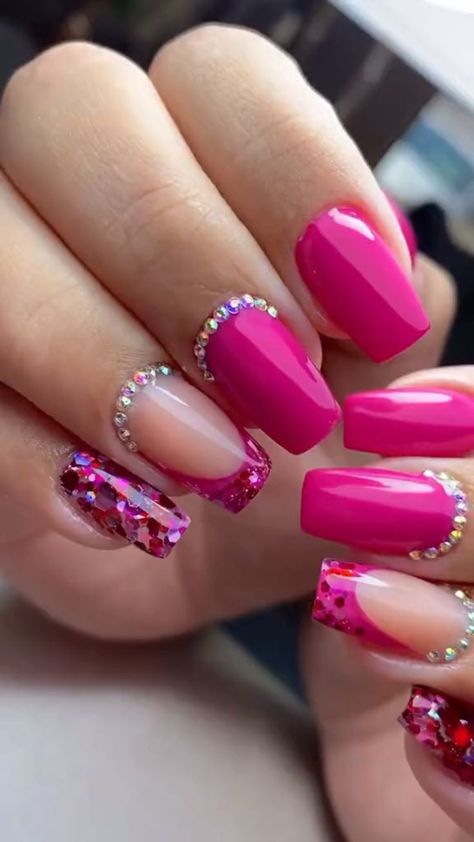 Bridal Nails Designs, Purple Acrylic Nails, February Nails, French Manicure Nails, Fancy Nails Designs, Ombre Acrylic Nails, Stylish Nails Designs, Baby Nails, Long Square Acrylic Nails