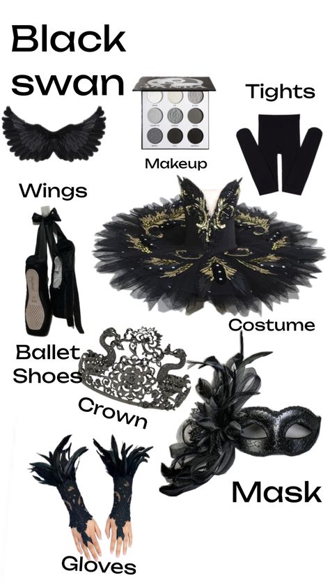 Looking for a Halloween costume be the black swan 🎃￼ Black Swan Costume Halloween, Sister Halloween Costumes, Makeup Wings, Swan Costume, Goddess Halloween, Black Swan Costume, Teen Halloween, Classy Halloween Costumes