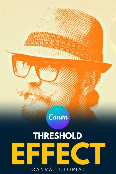 How to create a threshold effect in Canva - Tutorial Canva Effects, Canva Learning, Canva Backgrounds, Canva Tricks, Create A Logo Free, Canva Idea, Canva Tutorials, Canva Hacks, Youtube Ideas