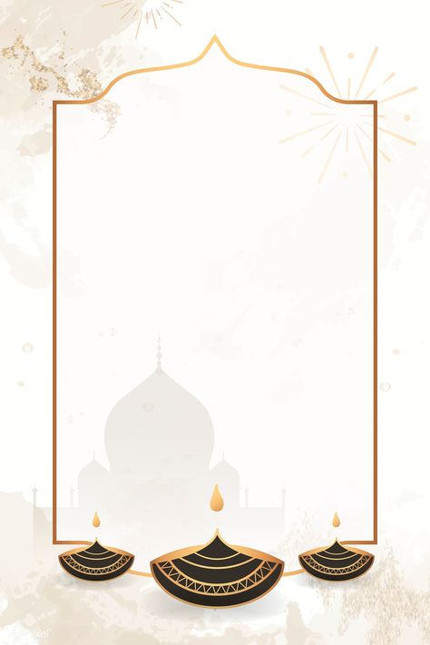 Gold frame on Diwali pattern background vector | premium image by rawpixel.com / Aum #vector #vectoart #digitalpainting #digitalartist #garphicdesign #sketch #digitaldrawing #doodle #illustrator #digitalillustration #modernart #frame Diwali Pattern, Indian Frame, Happy Diwali Poster, تاج محل, Happy Diwali Pictures, Diwali Vector, Wallpaper Ramadhan, Happy Diwali Wishes Images, Diwali Background